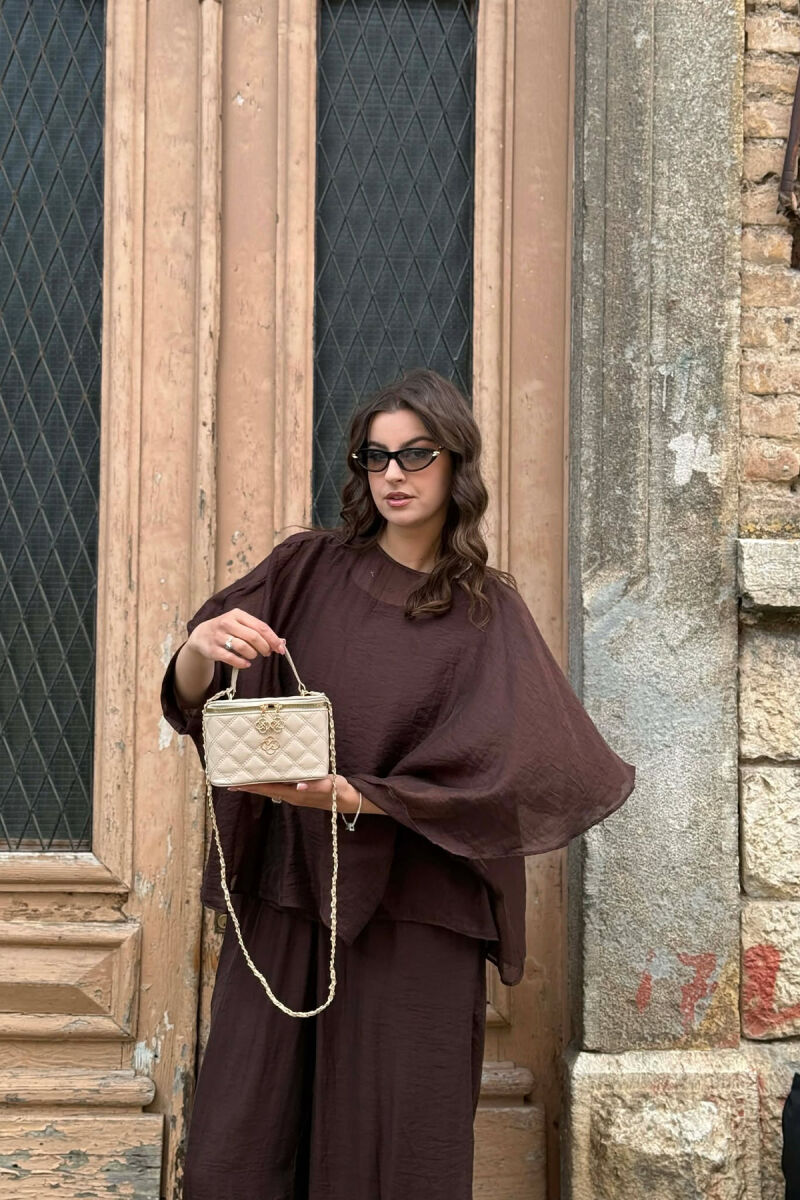 ONE COLOR LEATHER WOMEN BAG BEIGE/BEZHE - 4