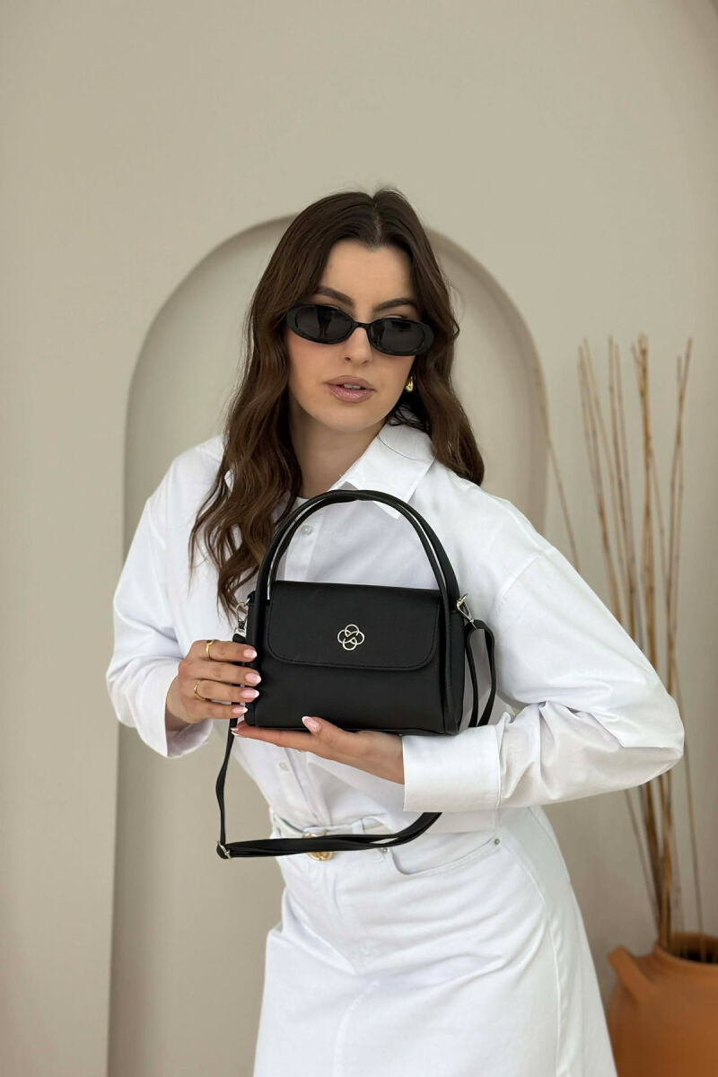 ONE COLOR LEATHER WOMEN BAG BLACK/ E ZEZE - 2