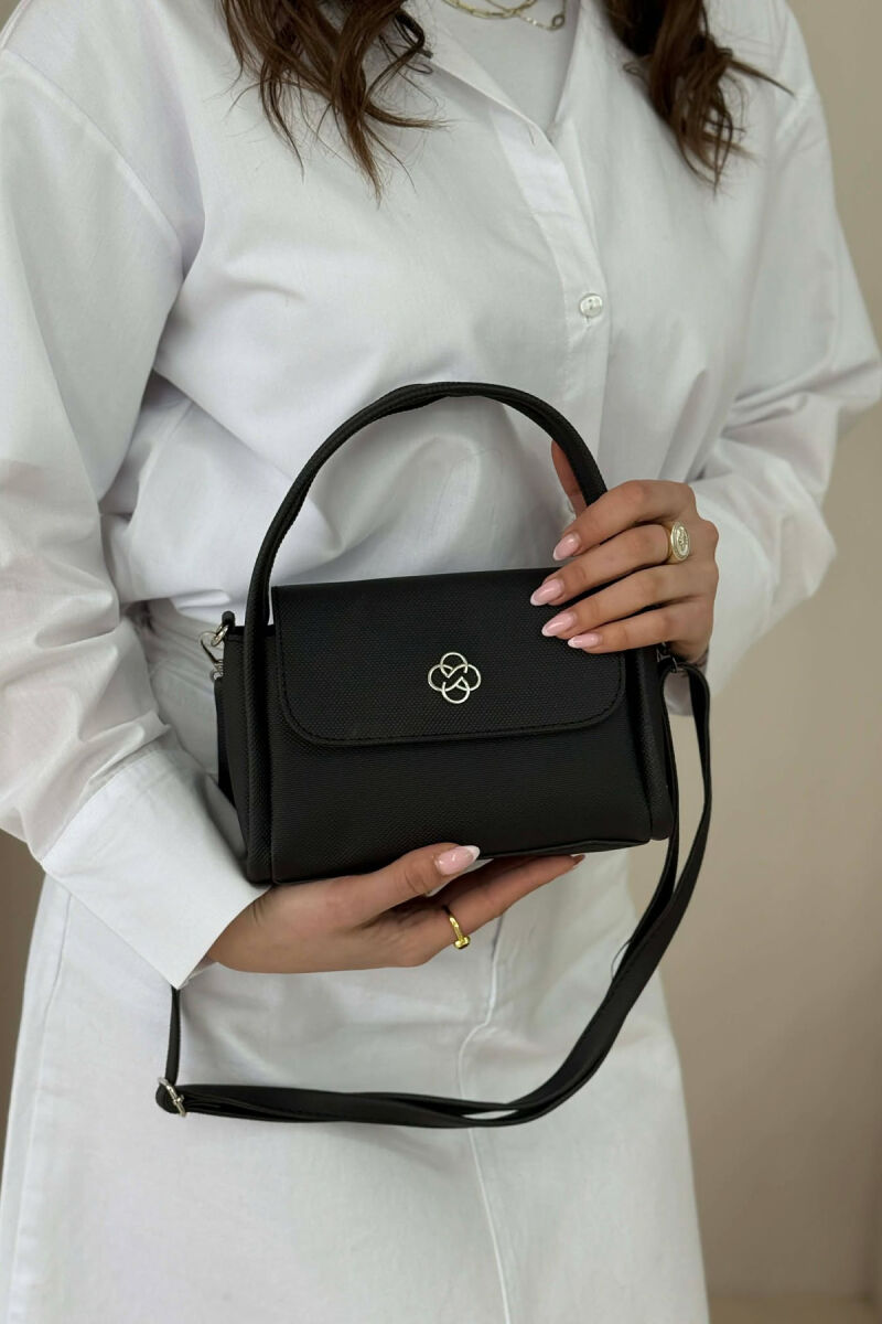 ONE COLOR LEATHER WOMEN BAG BLACK/ E ZEZE - 5