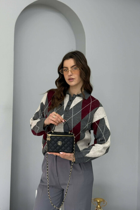 ONE COLOR LEATHER WOMEN BAG BLACK/ E ZEZE - 3