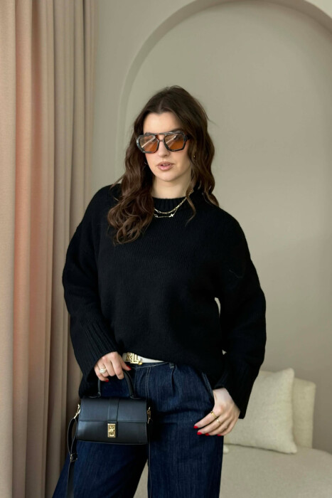 ONE COLOR LEATHER WOMEN BAG BLACK/ E ZEZE - 5