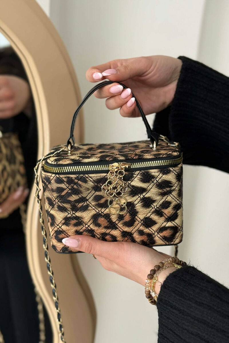 ONE COLOR LEATHER WOMEN BAG LEO/LEOPARD - 6