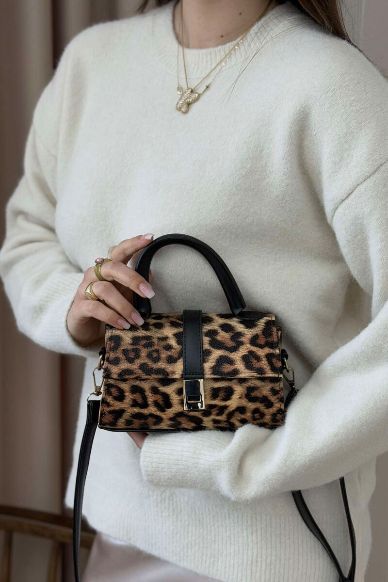 ONE COLOR LEATHER WOMEN BAG LEO/LEOPARD - 2