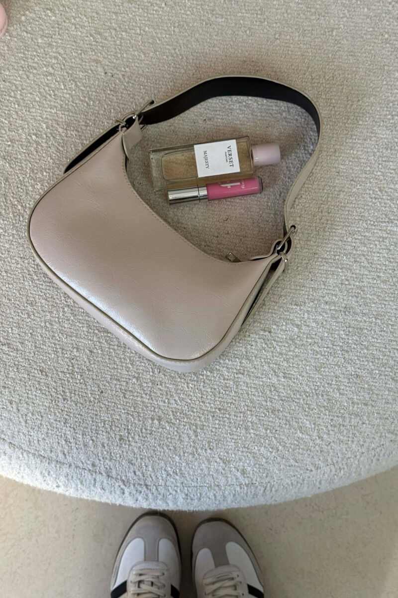 ONE COLOR LEATHER WOMEN BAG LIGHT BEIGE/BZHZB - 4