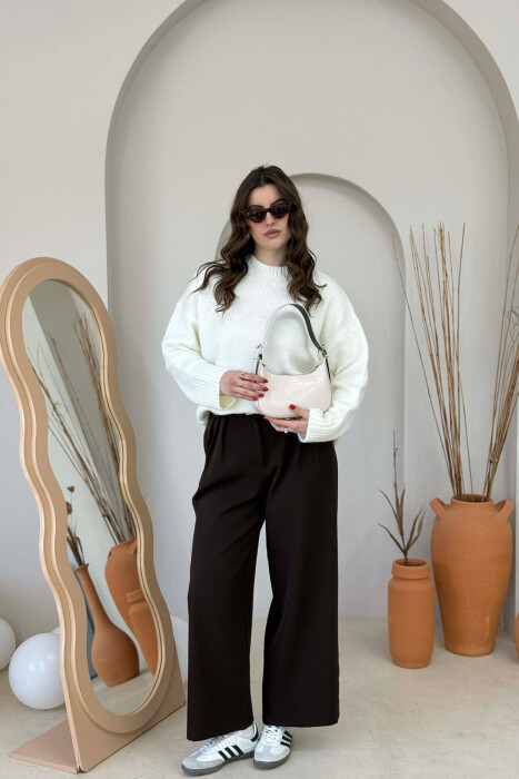 ONE COLOR LEATHER WOMEN BAG LIGHT BEIGE/BZHZB - 6