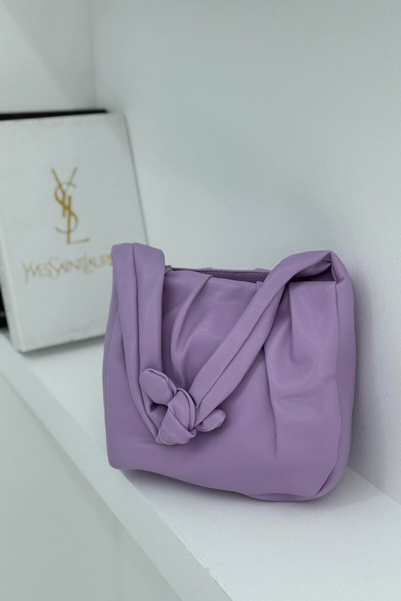 ONE COLOR LEATHER WOMEN BAG PURPLE/LEJLA - 6