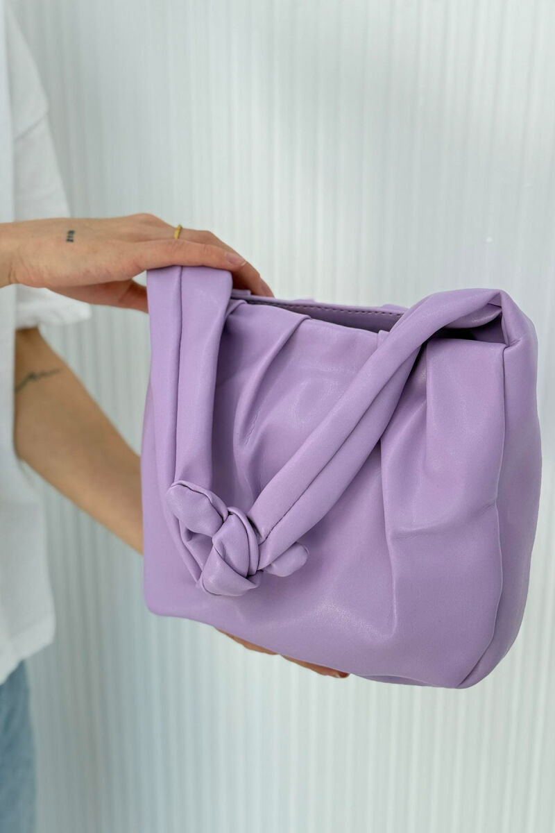 ONE COLOR LEATHER WOMEN BAG PURPLE/LEJLA - 8
