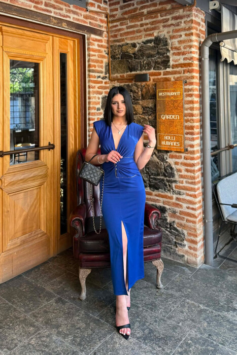 FUSTAN I GJATE NJE NGJYRESH PA MENGE PER FEMRA NE NGJYRE BLU 