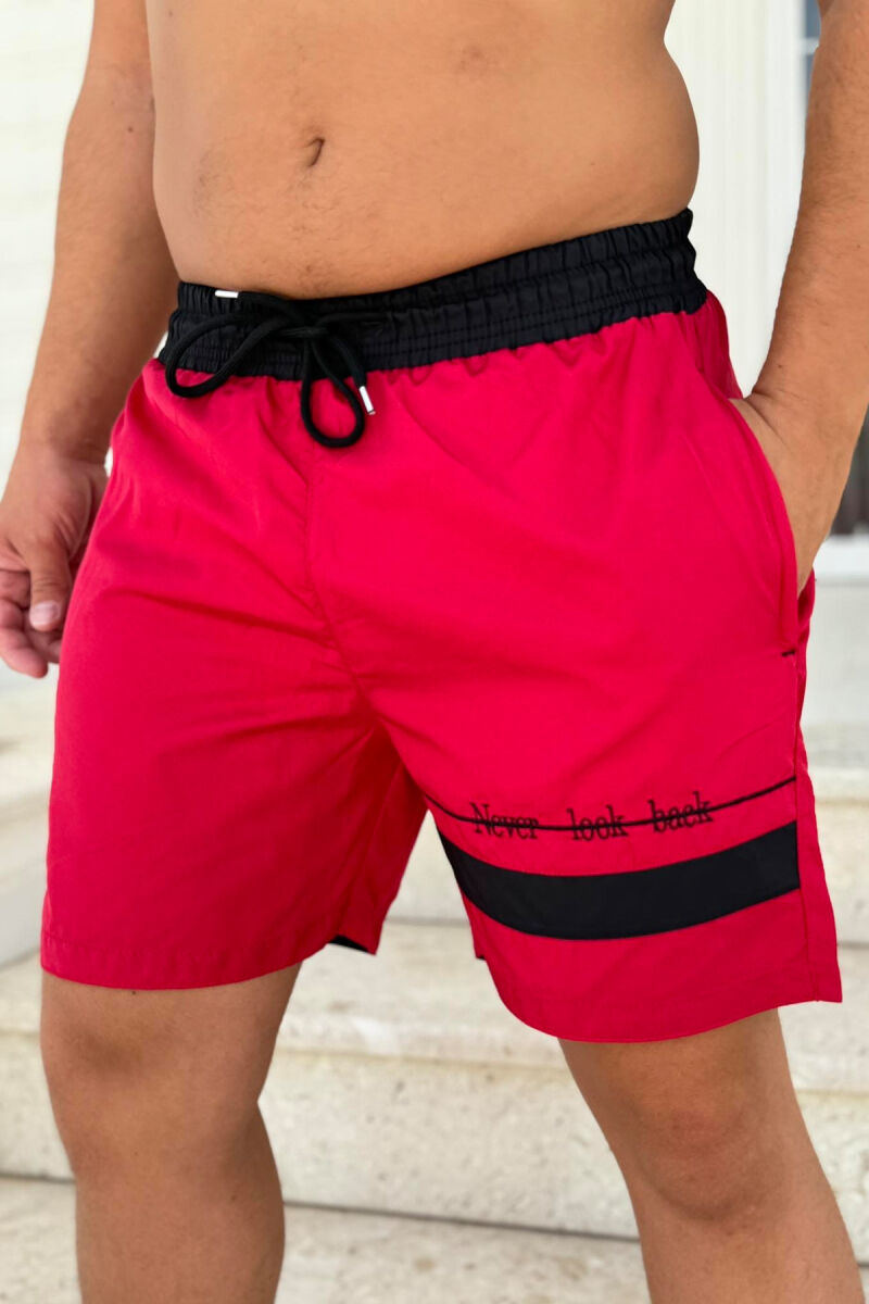 ONE COLOR MAN SWIM WEAR RED/E KUQE - 2