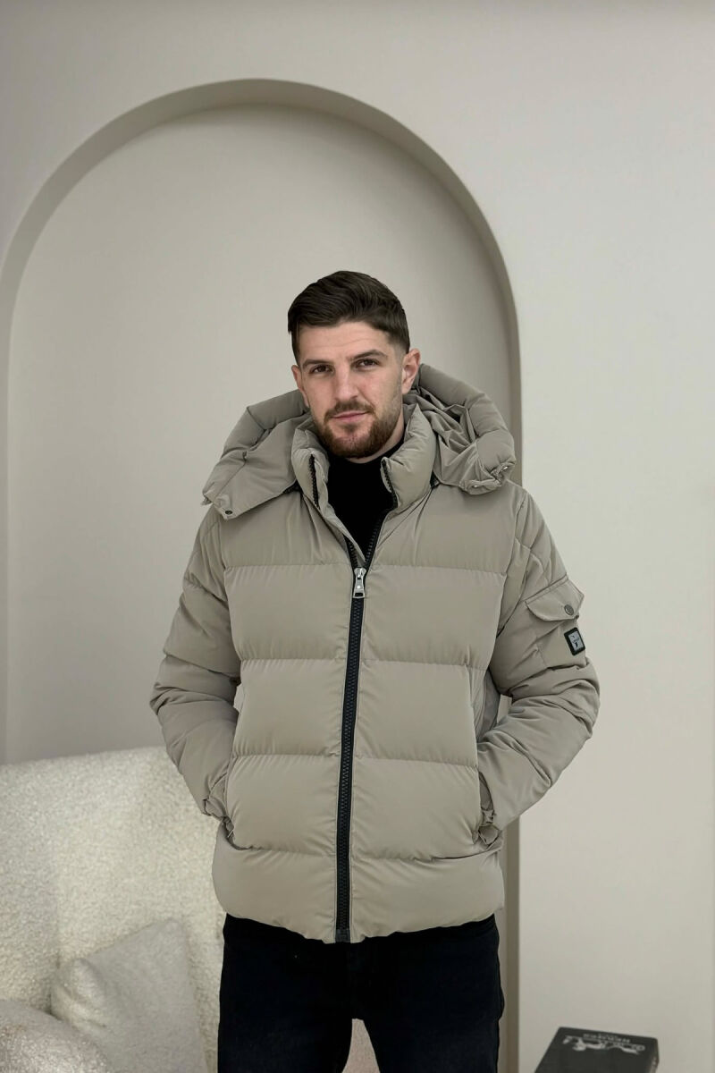 ONE COLOR MEN PUFFER JACKET BEIGE/BEZHE - 5