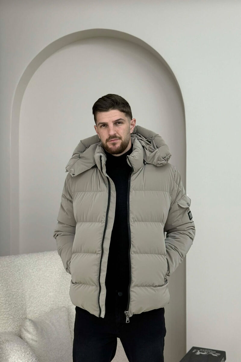 ONE COLOR MEN PUFFER JACKET BEIGE/BEZHE - 6