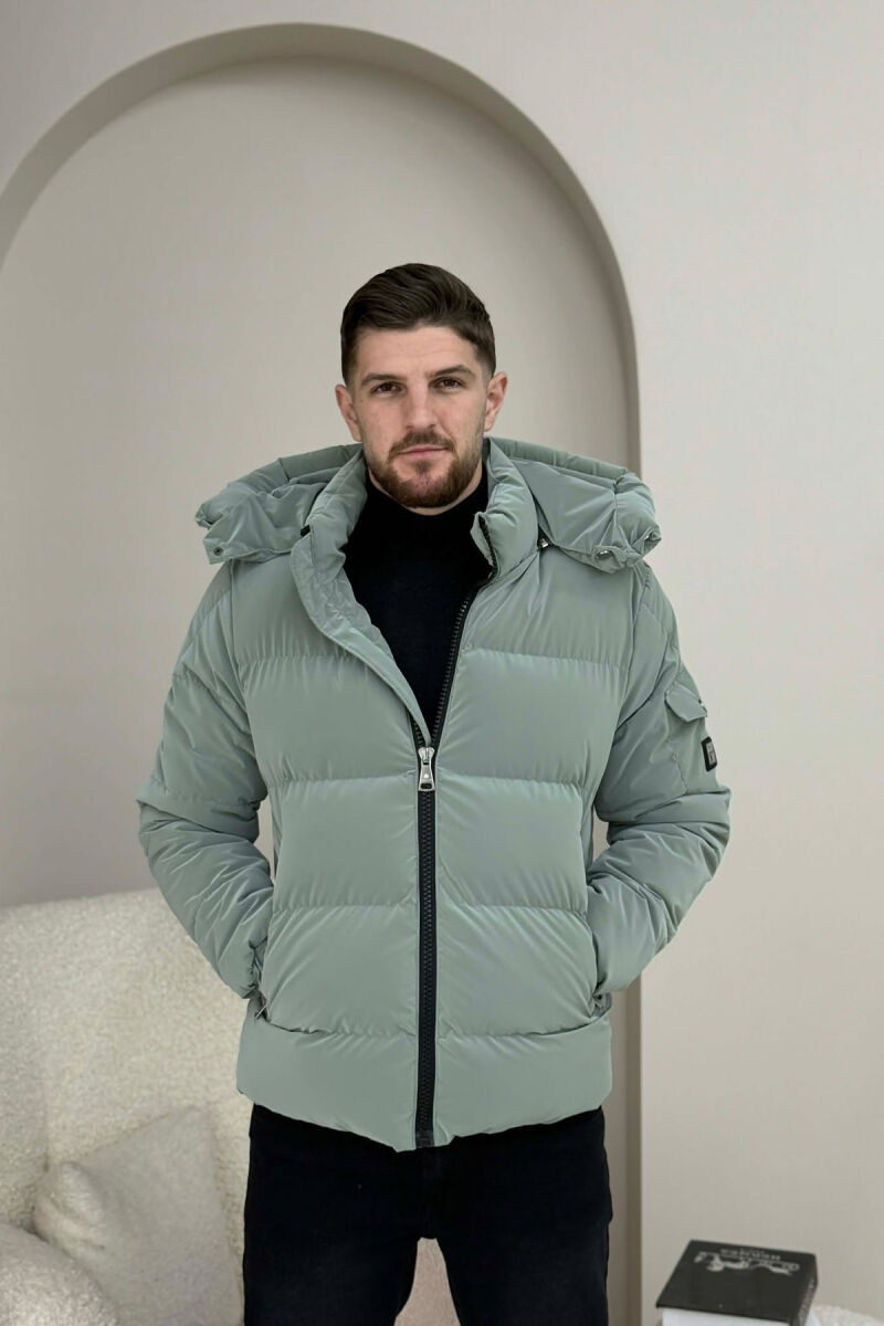 ONE COLOR MEN PUFFER JACKET MINT/MENTE - 7