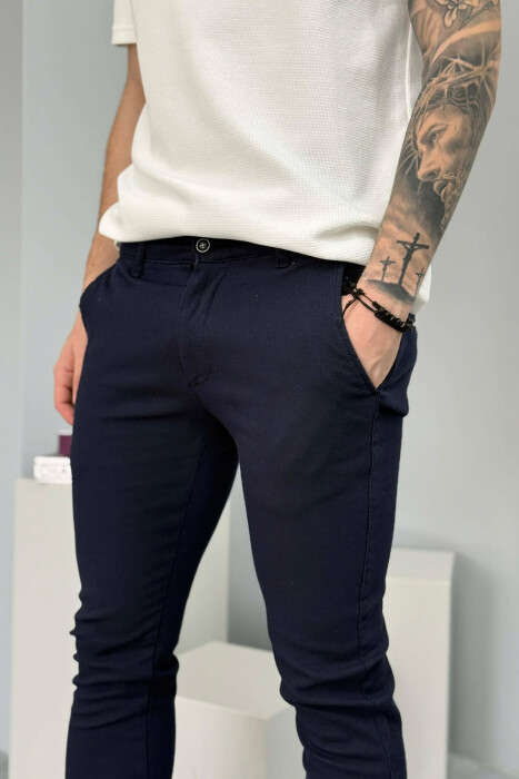 ONE COLOR MEN PANTS BLUE/BLU - 3