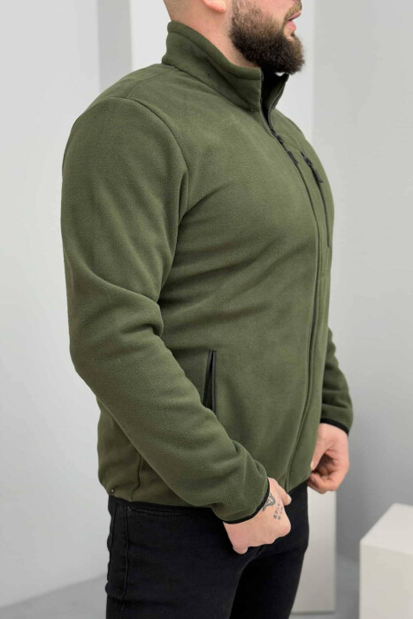 ONE COLOR MEN POLAR JACKET GREEN/JESHILE - 2