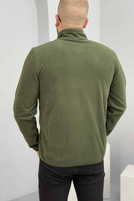 ONE COLOR MEN POLAR JACKET GREEN/JESHILE - 4