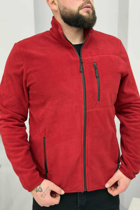  SIMPLE MEN POLAR JACKET IN RED COLOR 