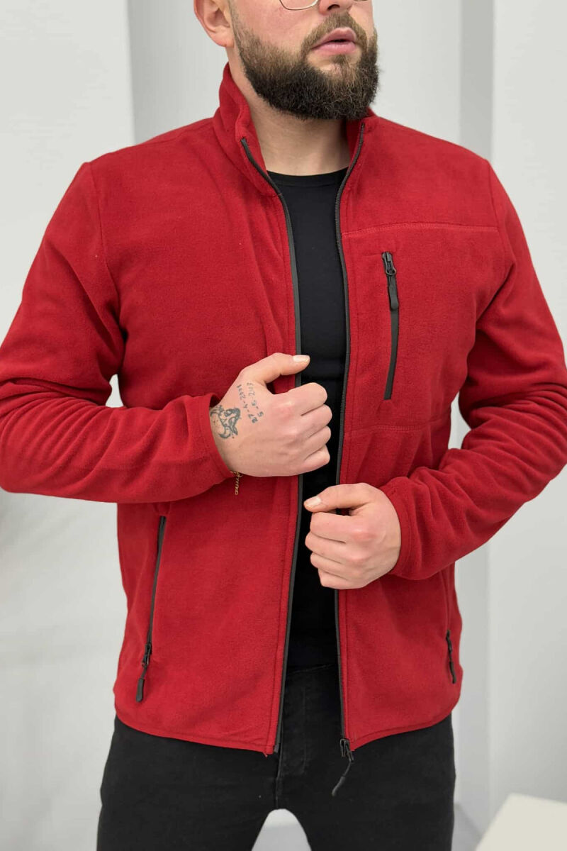 ONE COLOR MEN POLAR JACKET RED/E KUQE - 4