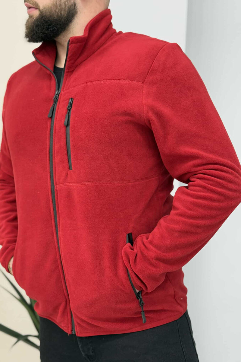 ONE COLOR MEN POLAR JACKET RED/E KUQE - 5