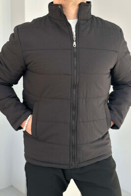 ONE COLOR MEN PUFFER JACKET BLACK/ E ZEZE 