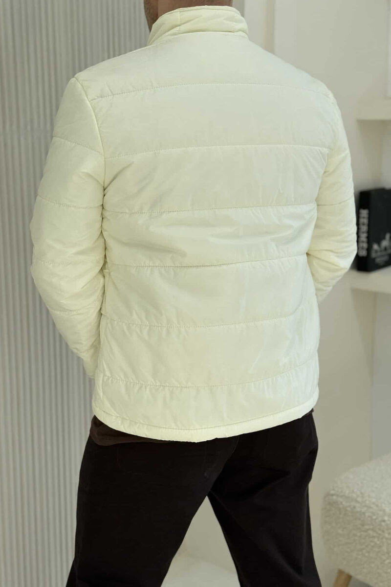 ONE COLOR MEN PUFFER JACKET CREAM/KREM - 3