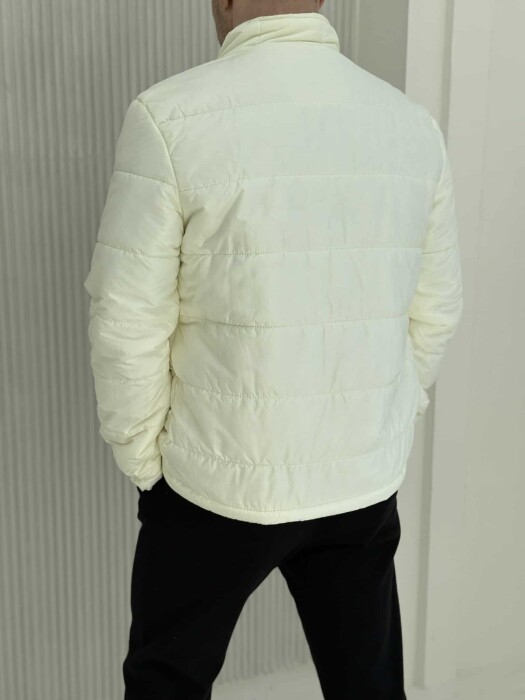 ONE COLOR MEN PUFFER JACKET CREAM/KREM - 3
