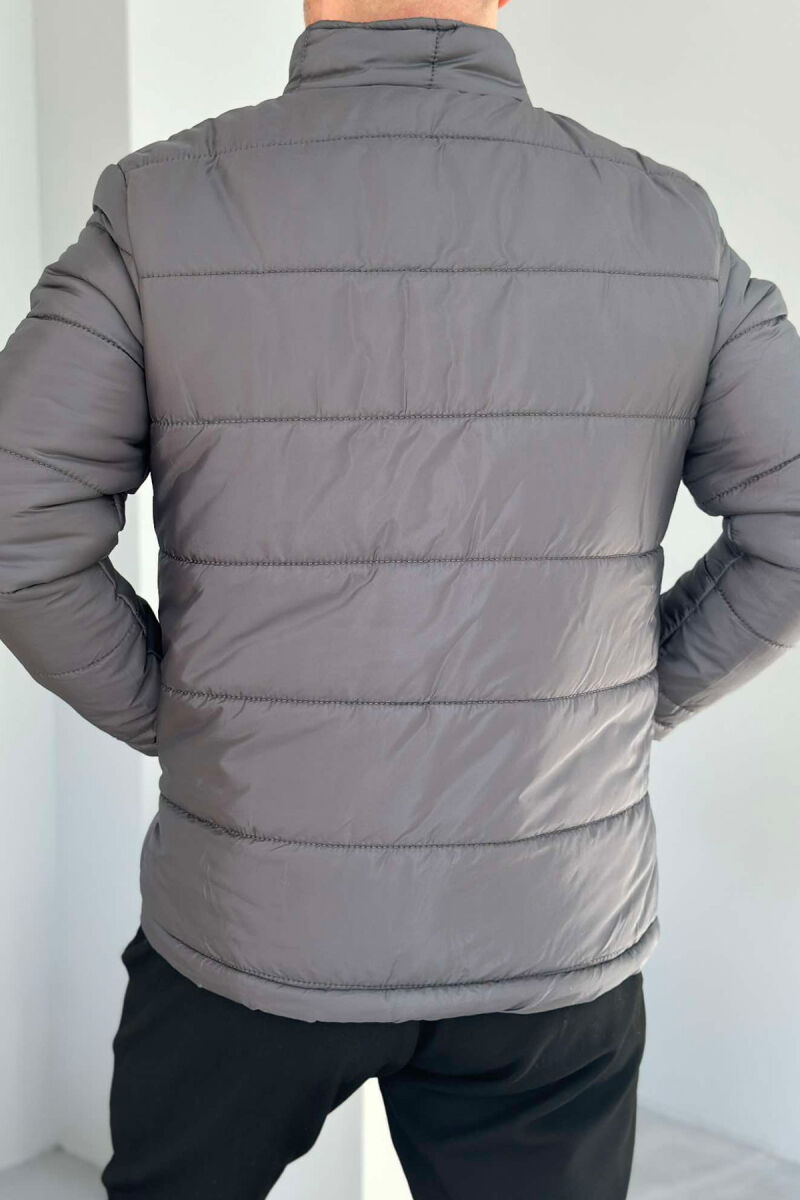 ONE COLOR MEN PUFFER JACKET GREY-GREY/GG - 4