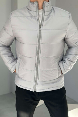 ONE COLOR MEN PUFFER JACKET GREY/GRI 