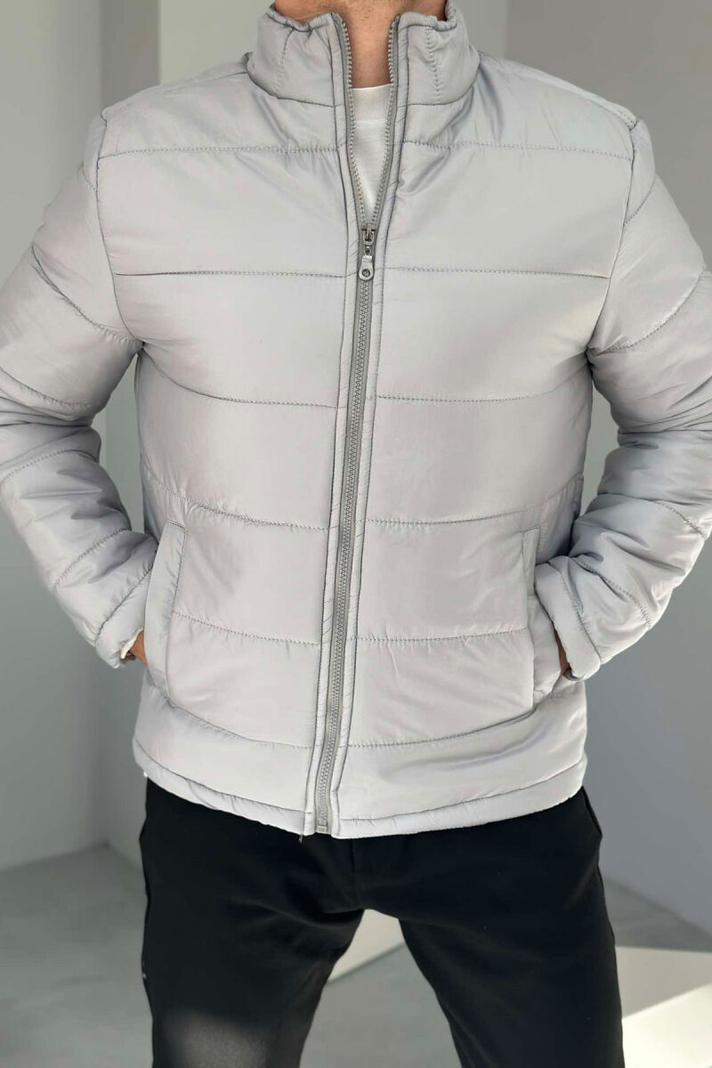 ONE COLOR MEN PUFFER JACKET GREY/GRI - 1