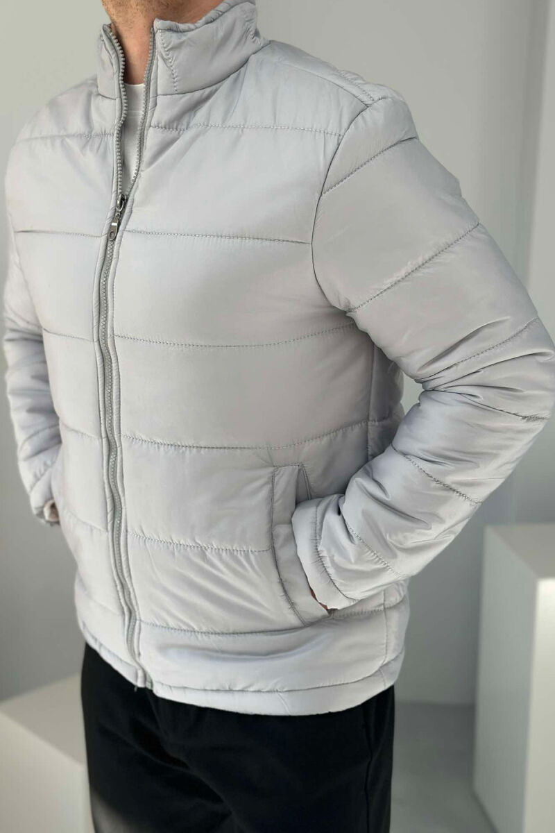 ONE COLOR MEN PUFFER JACKET GREY/GRI - 4