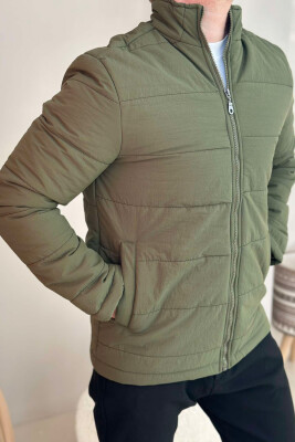 ONE COLOR MEN PUFFER JACKET LIGHT GREEN/JEZB 