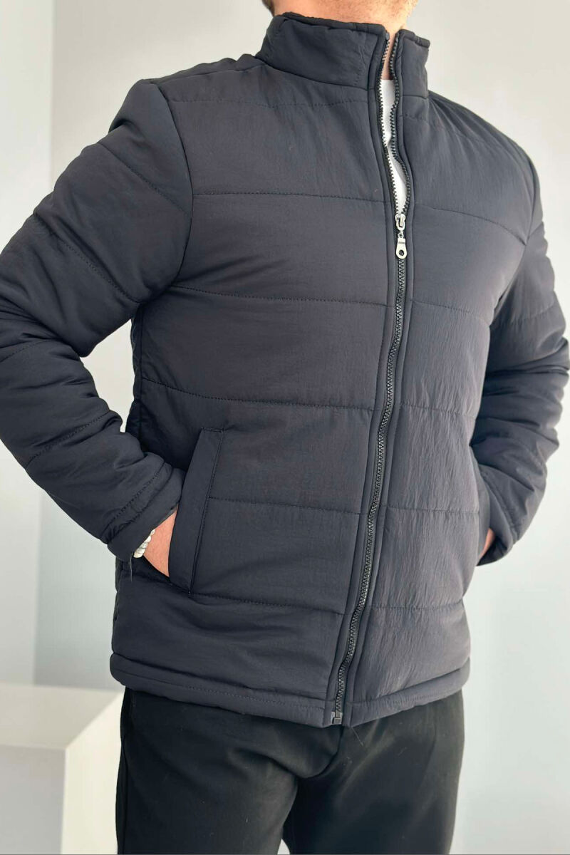 ONE COLOR MEN PUFFER JACKET MIDNIGHT BLUE/BLU MESNATE - 4