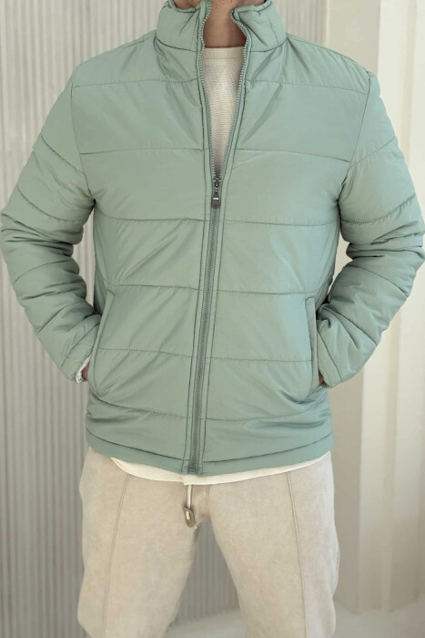 ONE COLOR MEN PUFFER JACKET MINT/MENTE - 2