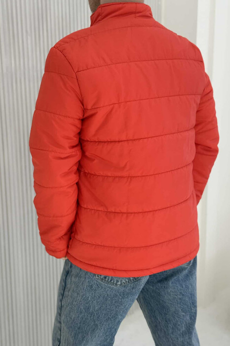 ONE COLOR MEN PUFFER JACKET ORANGE/PORTOKALLI - 7