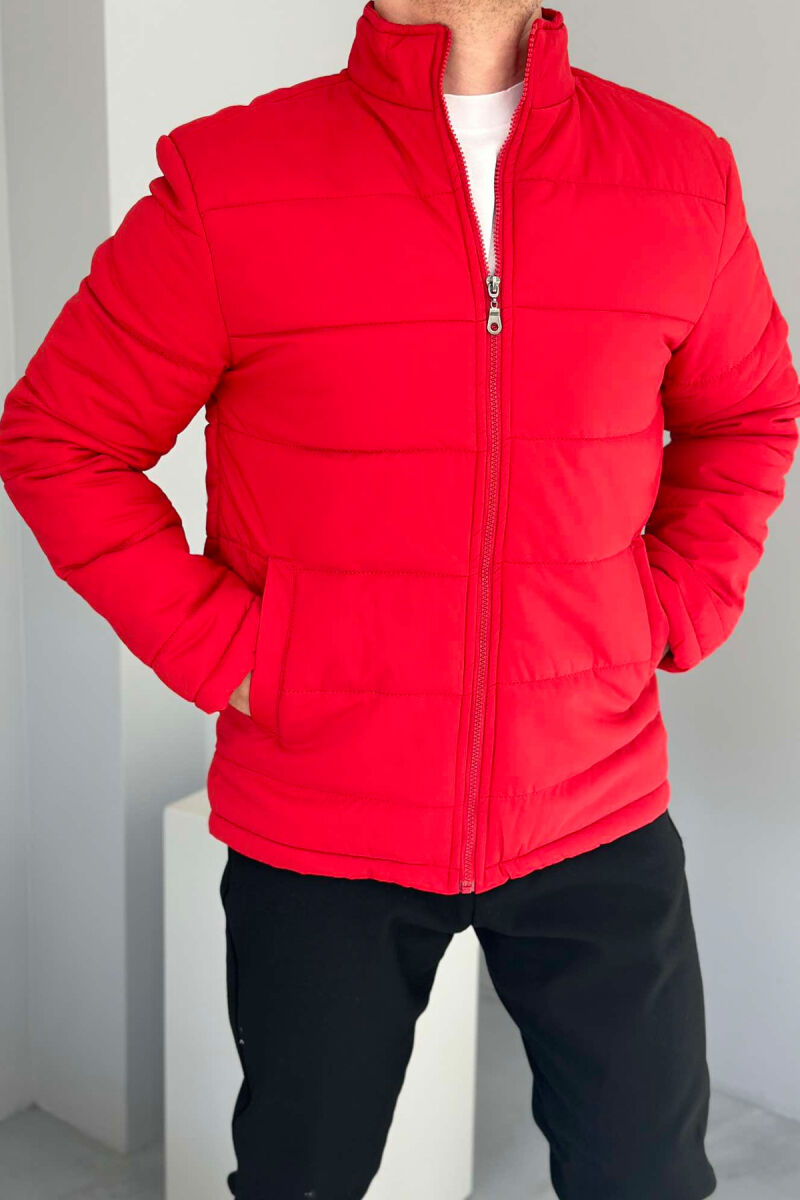 ONE COLOR MEN PUFFER JACKET RED/E KUQE - 1