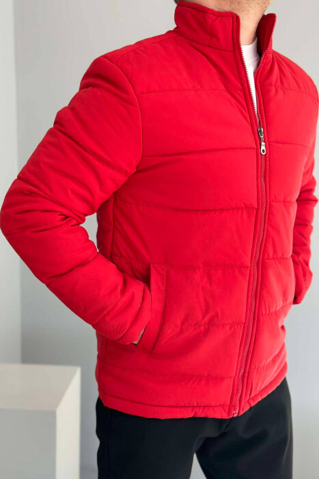 ONE COLOR MEN PUFFER JACKET RED/E KUQE - 2