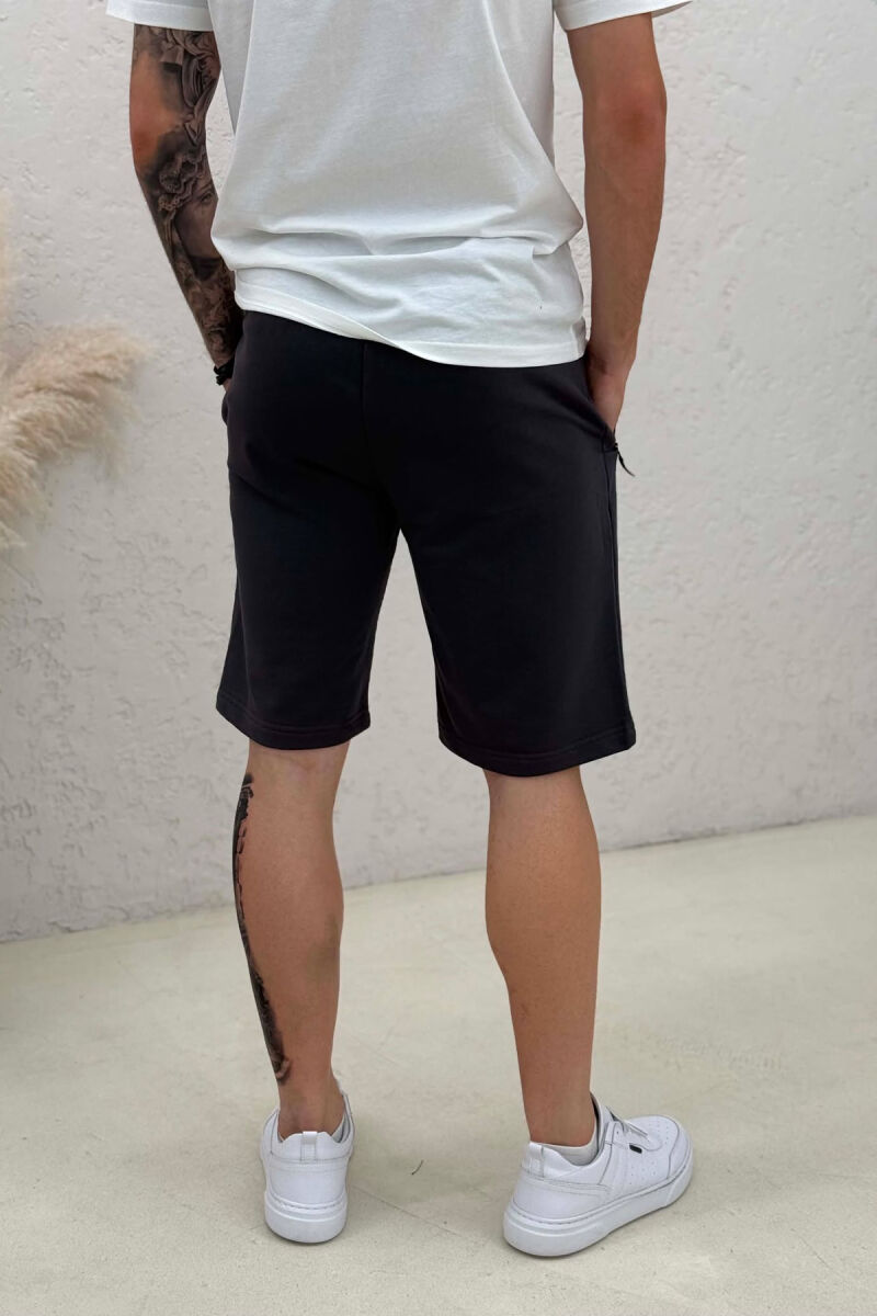 ONE COLOR MEN SHORT SWEATPANTS DARK GREY/GEE - 3