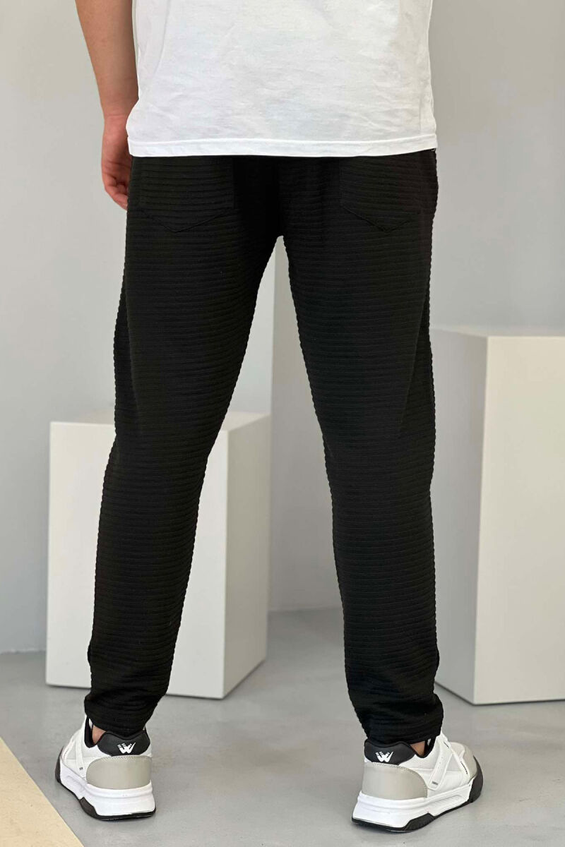 ONE COLOR MEN SWEATPANTS BLACK/ E ZEZE - 3