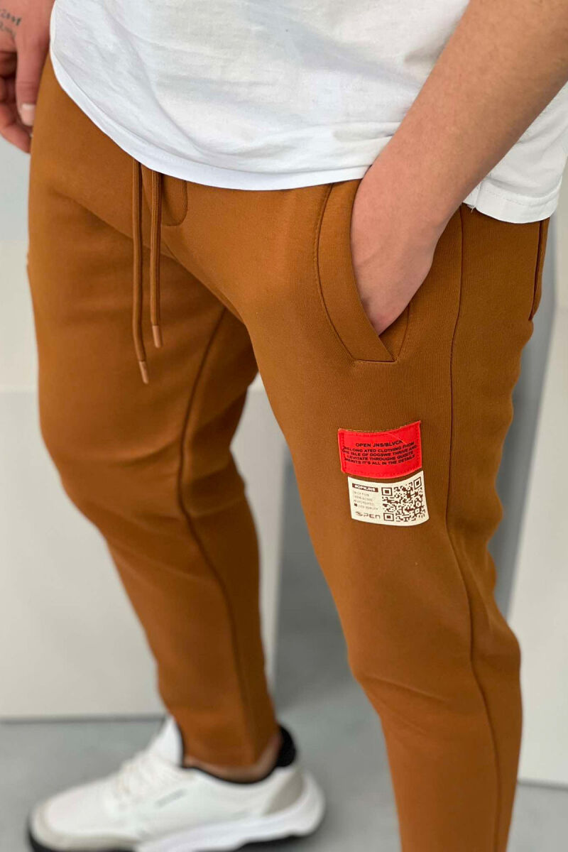 ONE COLOR MEN SWEATPANTS BROWN/KAFE - 2