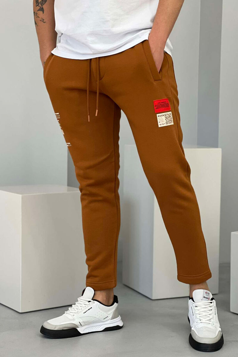 ONE COLOR MEN SWEATPANTS BROWN/KAFE - 4