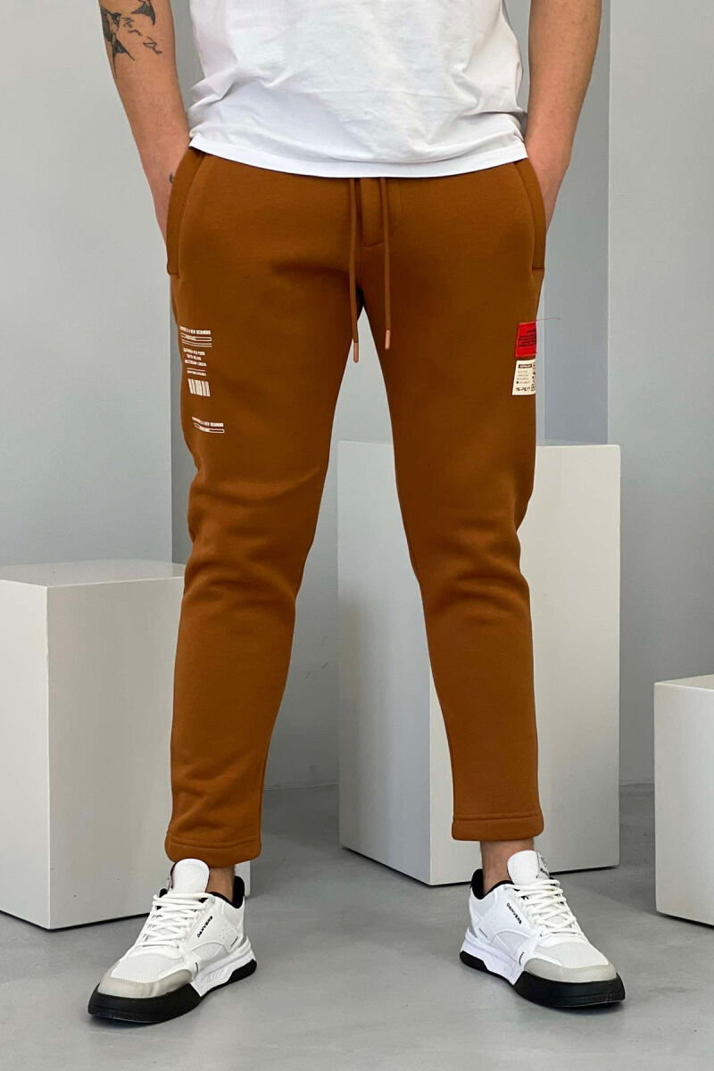 ONE COLOR MEN SWEATPANTS BROWN/KAFE - 5