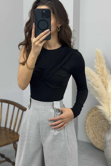 ONE COLOR ONE ARM WOMAN BODY BLACK/ E ZEZE - 3