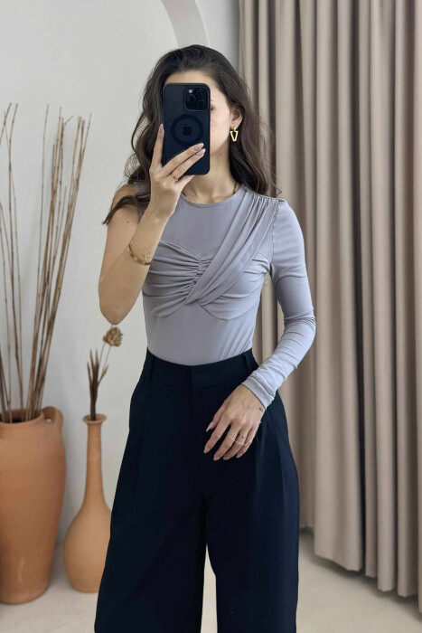 ONE COLOR ONE ARM WOMAN BODY GREY/GRI - 3