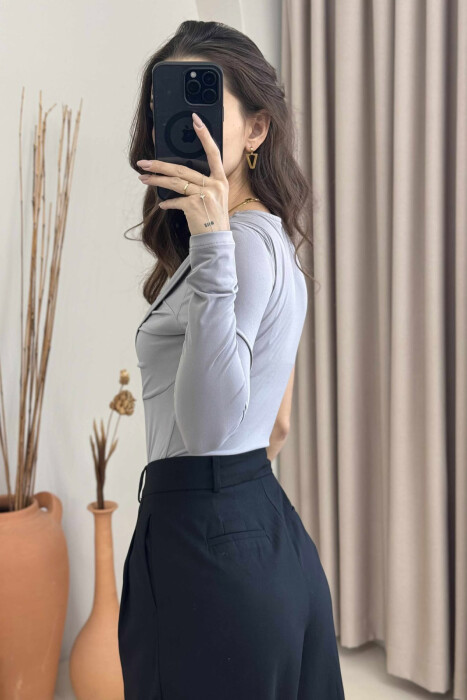 ONE COLOR ONE ARM WOMAN BODY GREY/GRI - 4