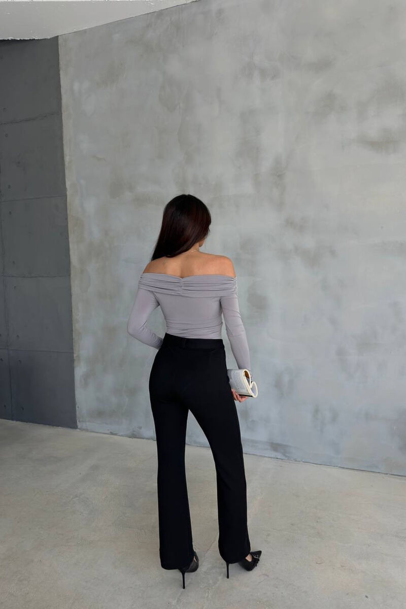 ONE COLOR OPEN NECK WOMEN BODY GREY/GRI - 7