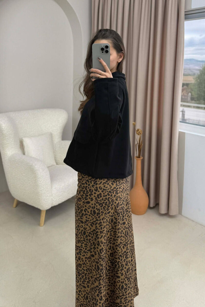 ONE COLOR POCKETS WOMEN JACKET BLACK/ E ZEZE - 2