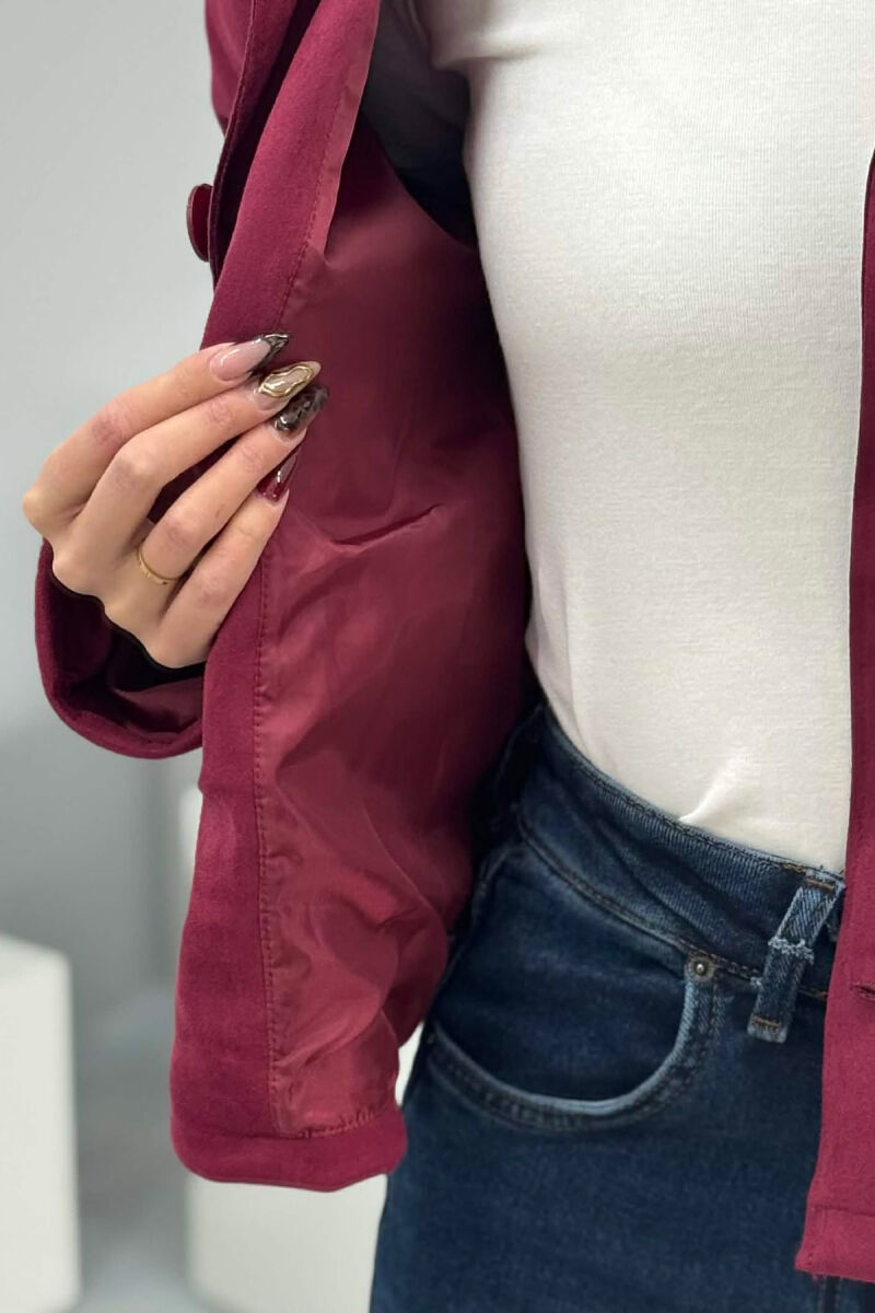 ONE COLOR POCKETS WOMEN JACKET PURPLE/LEJLA - 4