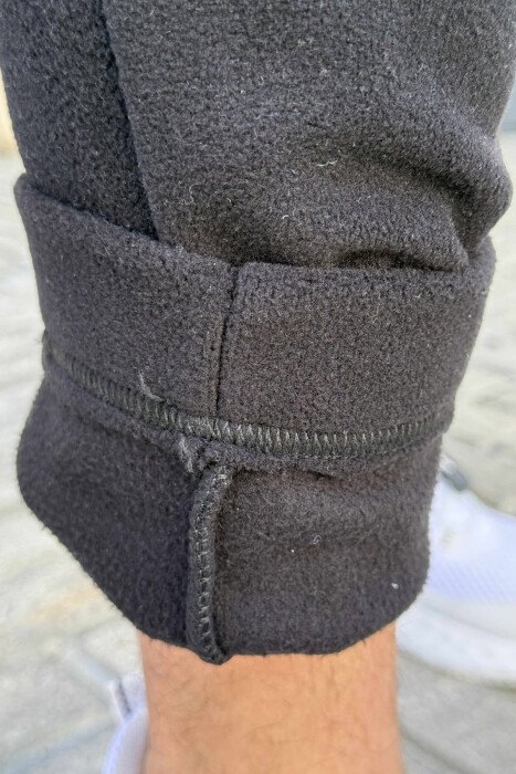 ONE COLOR POLAR SIMPLE MEN SWEATPANTS BLACK/ E ZEZE - 3