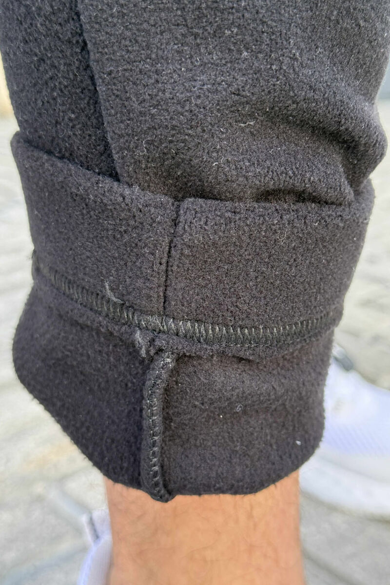 ONE COLOR POLAR SIMPLE MEN SWEATPANTS BLACK/ E ZEZE - 3