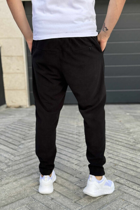 ONE COLOR POLAR SIMPLE MEN SWEATPANTS BLACK/ E ZEZE - 4