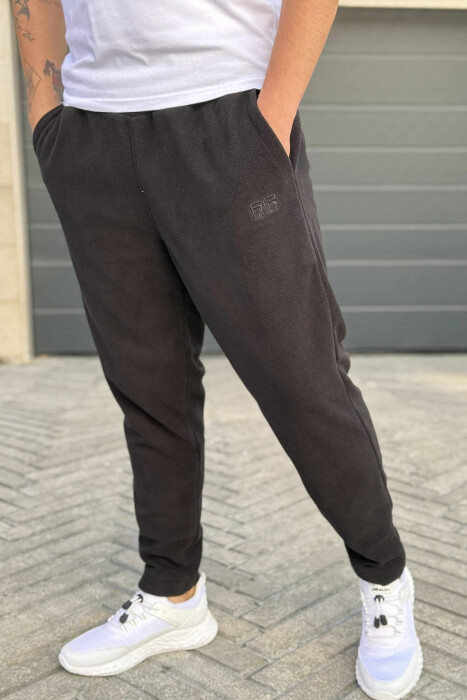ONE COLOR POLAR SIMPLE MEN SWEATPANTS BLACK/ E ZEZE - 5
